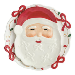 Nested Santa Bow platter