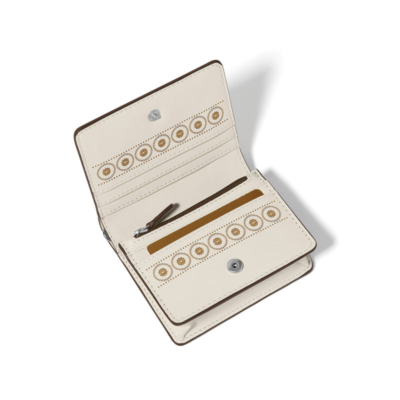 White mosaic small wallet