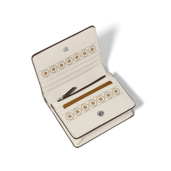 White mosaic small wallet