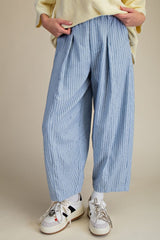 Striped barrel pant