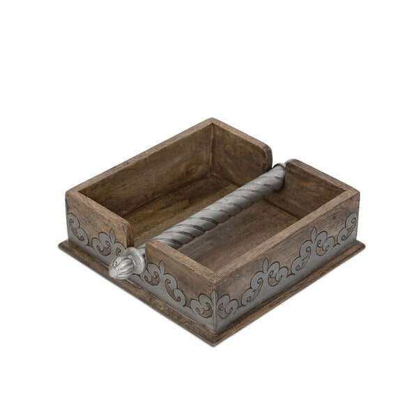 Heritage inlay napkin holder