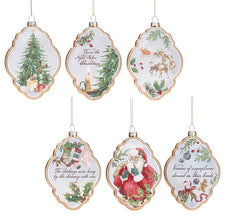 Night before christmas ornament set (6 pieces)