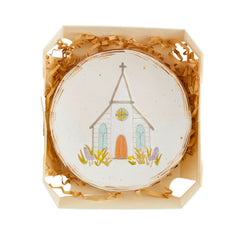 Flower cross trinket dish