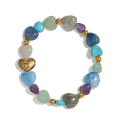 One heart multi stretch bracelet