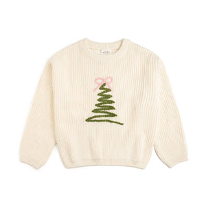 Coquette Christmas Tree Knit Sweater