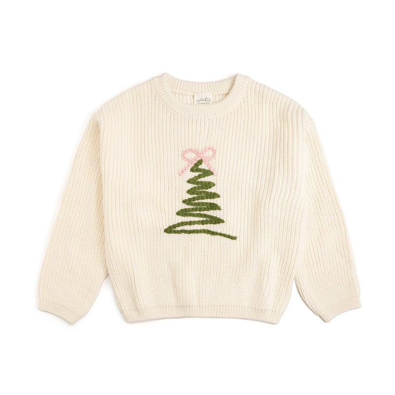 Coquette Christmas Tree Knit Sweater