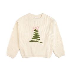 Coquette Christmas Tree Knit Sweater