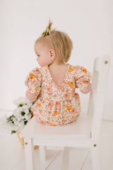 Puffed Rosie Romper in Boho Floral