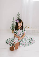 Aura Poplin Dress in Christmas Tree