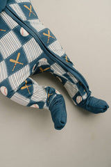 Baseball Patchwork Bamboo Sleeper