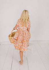 Classic Twirl in Boho Floral | Girls fall Dress