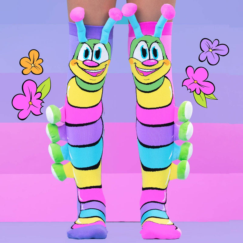 CATERPILLAR SOCKS: Kids Ages 6 -99