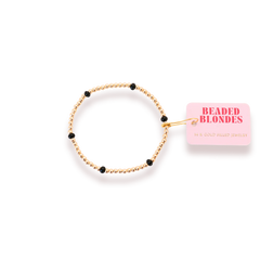 Black Poppi Bracelet: Standard 6.75 inch