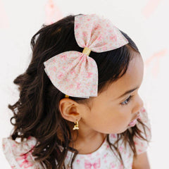 Ditsy Floral Tulle Bow Headband - Hair Accessories For Kids