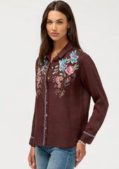 Contrast Binding Shirt -Elsarose