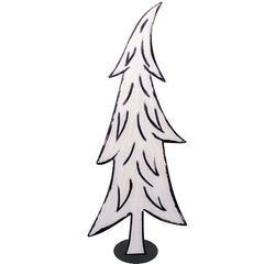 Black and white whispy tree