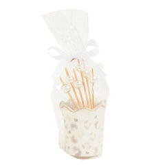 Pearl toothpick holder