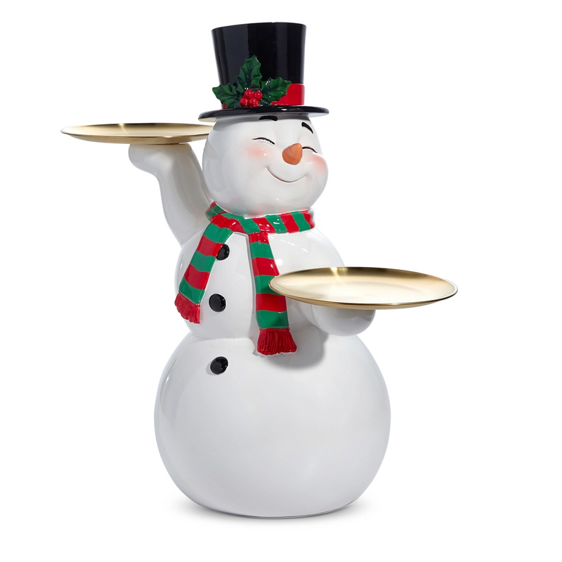 16” snowman cake plate holder