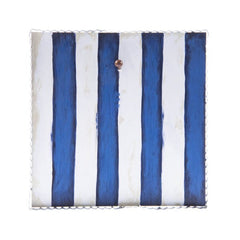 Blue and white display board
