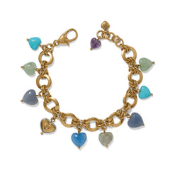 One heart multi link bracelet