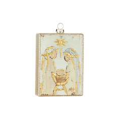 5.25” nativity block ornament