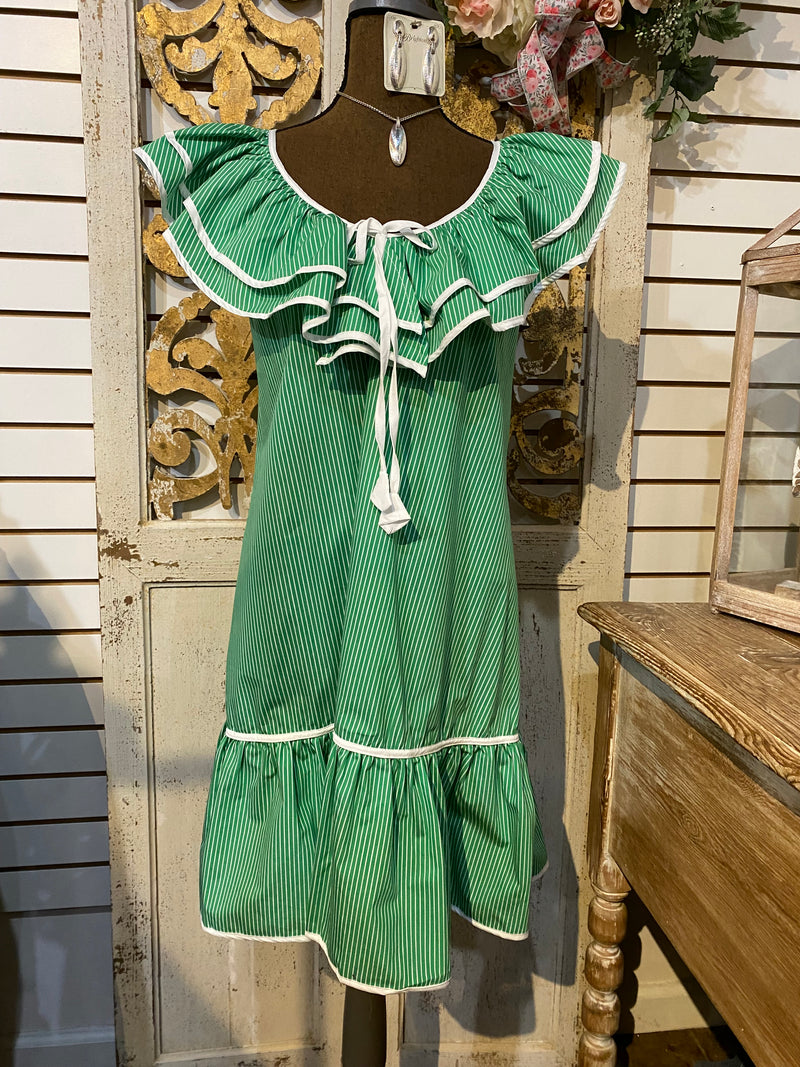 Sailor Striped Ruffled dress