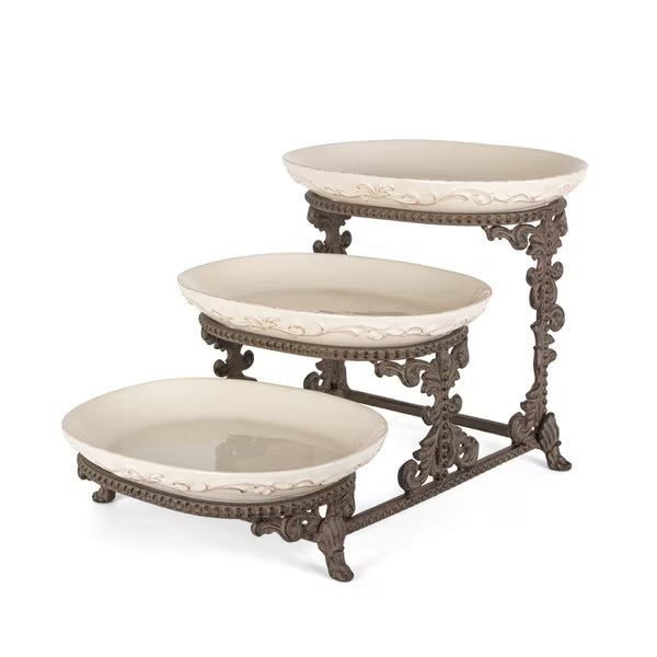 Acanthus pattern 3 tier server