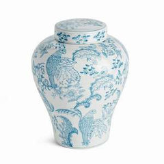 Monarch parrot ginger jar