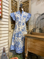 CHINA BLUE PLATE DRESS