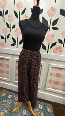 Black/brown Barrel pant