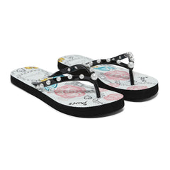 Jewels Black Flip flop- Brighton