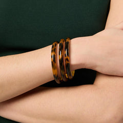 Madison statement bangle- tortoiseshell