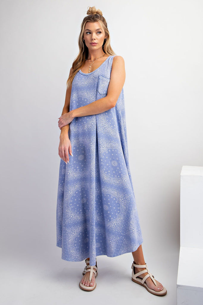 Bandana Print Maxi Dress My Cobblestone Cottage Bandana Print Maxi Dress My Cobblestone Cottage