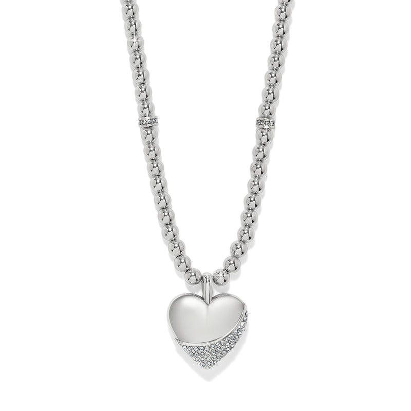 Meridian Petite Wave heart necklace