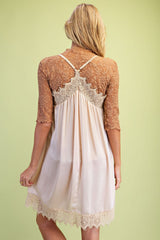 Lace Hem Cami shirt/ Dress