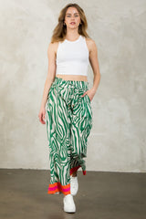 Zebra print Wide leg pant
