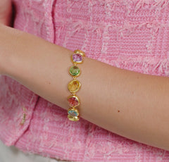 Kaleidoscope tennis bracelet