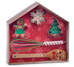 Baking Gingerbread cookie set