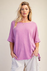 Short sleeve mineral washed tee