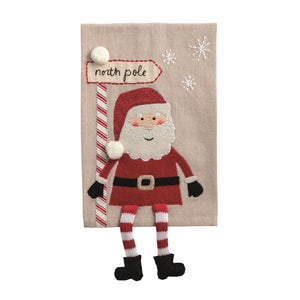 Christmas dangle leg towel