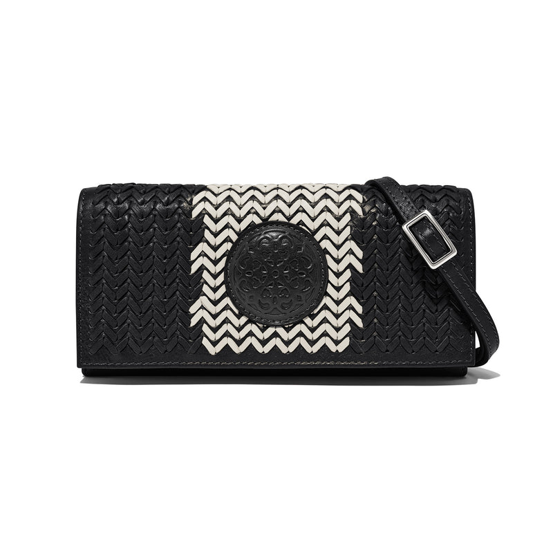 Black Ferrara Via Large Wallet