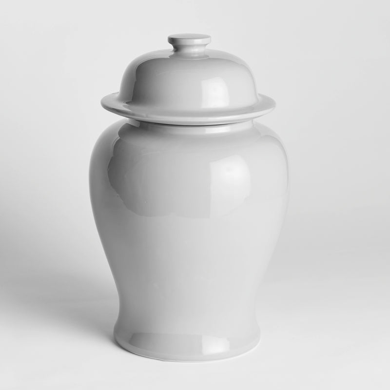 Koa wide lidded ginger jar