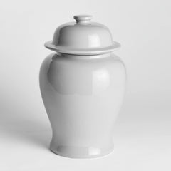 Koa wide lidded ginger jar