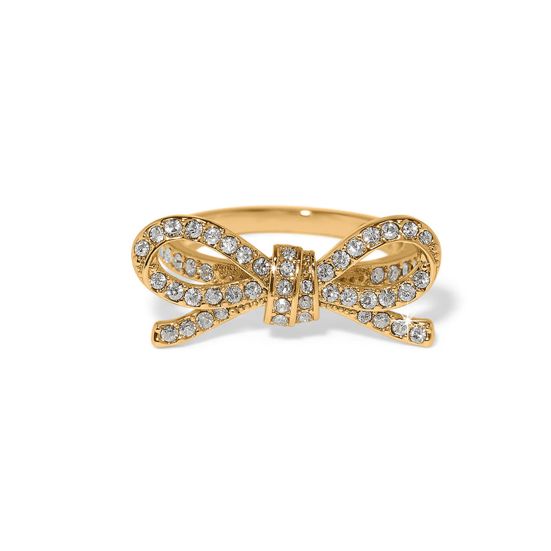 Illumina Gold Bow ring