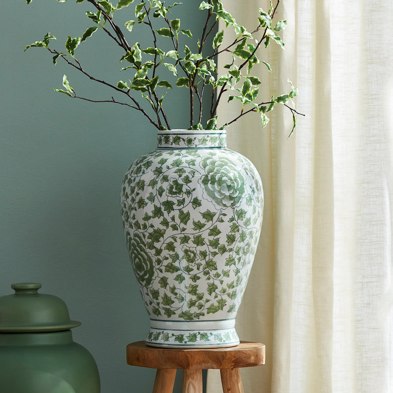 Imperial Ivy Lidded Ginger Jar