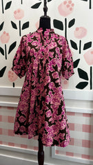 Rose Pin-tuck dress