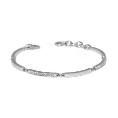 Meridian Silver bar bracelet