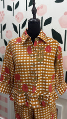 Ruffle peplum Jacket