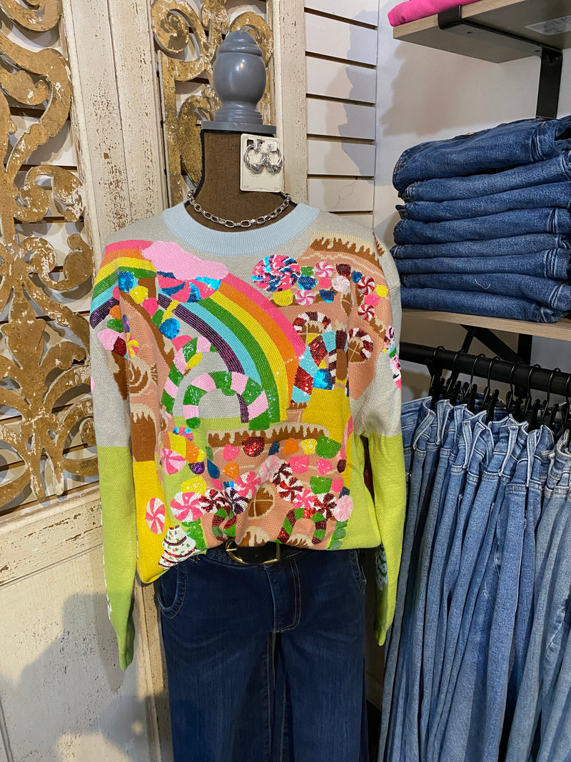 QOS Candy land sweater