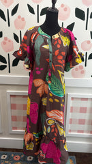 Brown mix Patio Dress